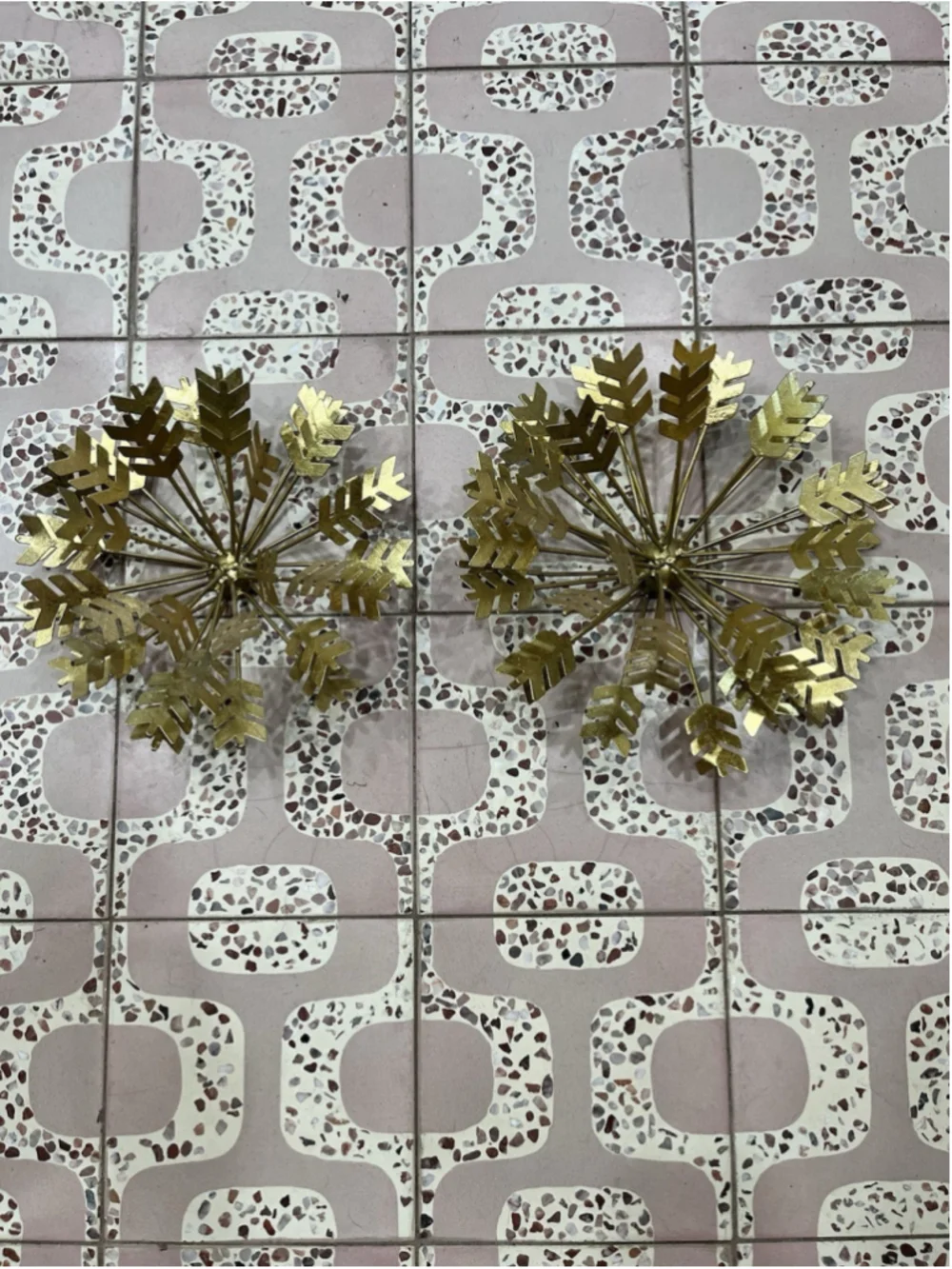 Shooting Arrow Metal Brutalist Wall Art MCM Set -2
